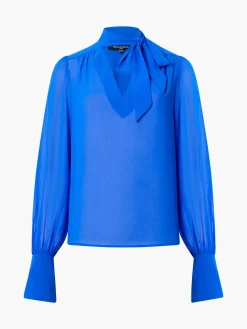 French Connection Tops|Jeans & A Nice Top-Eden Georgette Tie Neck Blouse