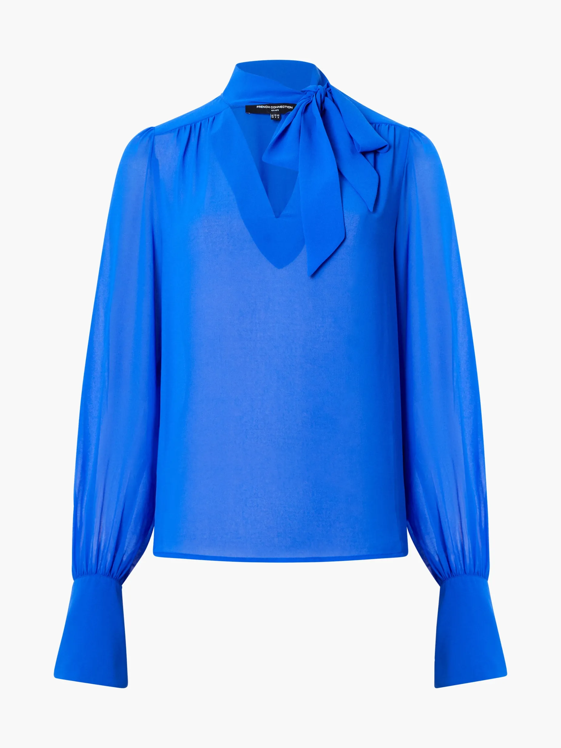 French Connection Tops|Jeans & A Nice Top-Eden Georgette Tie Neck Blouse