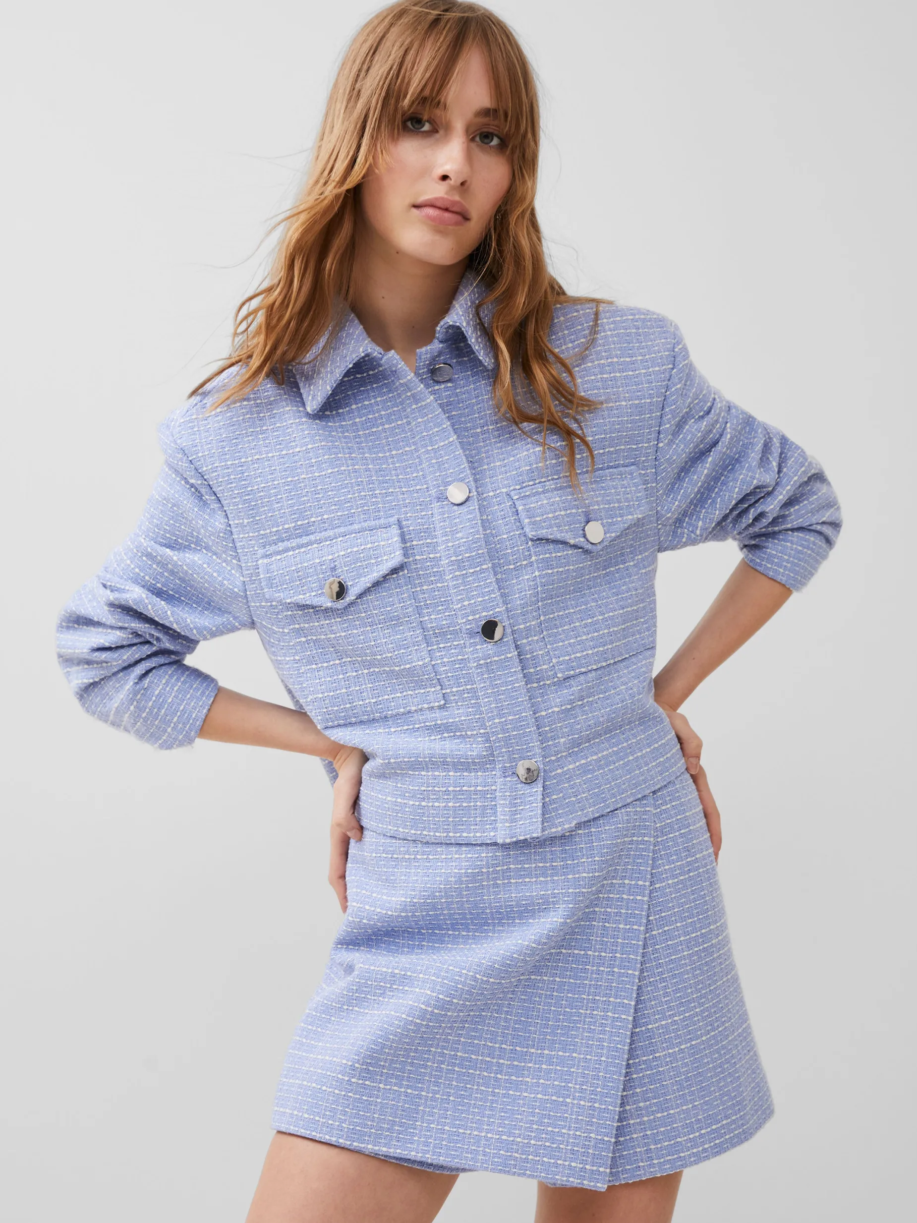 Women French Connection Co-Ords|Suits-Effie Boucle Jacket