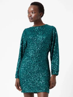 French Connection Dresses|Mini Dresses-Elena Sequin Bow Back Mini Dress