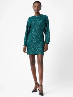 French Connection Dresses|Mini Dresses-Elena Sequin Bow Back Mini Dress