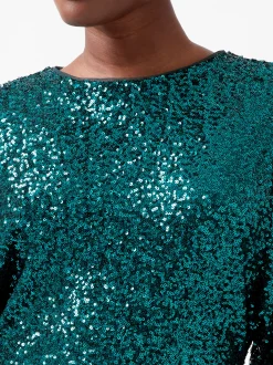 French Connection Dresses|Mini Dresses-Elena Sequin Bow Back Mini Dress