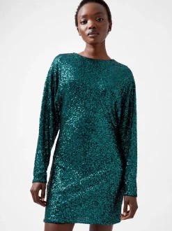French Connection Dresses|Mini Dresses-Elena Sequin Bow Back Mini Dress