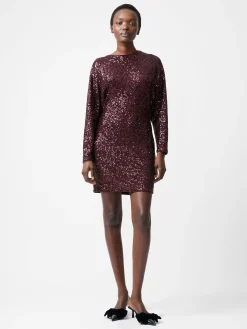 French Connection Dresses|Mini Dresses-Elena Sequin Bow Back Mini Dress