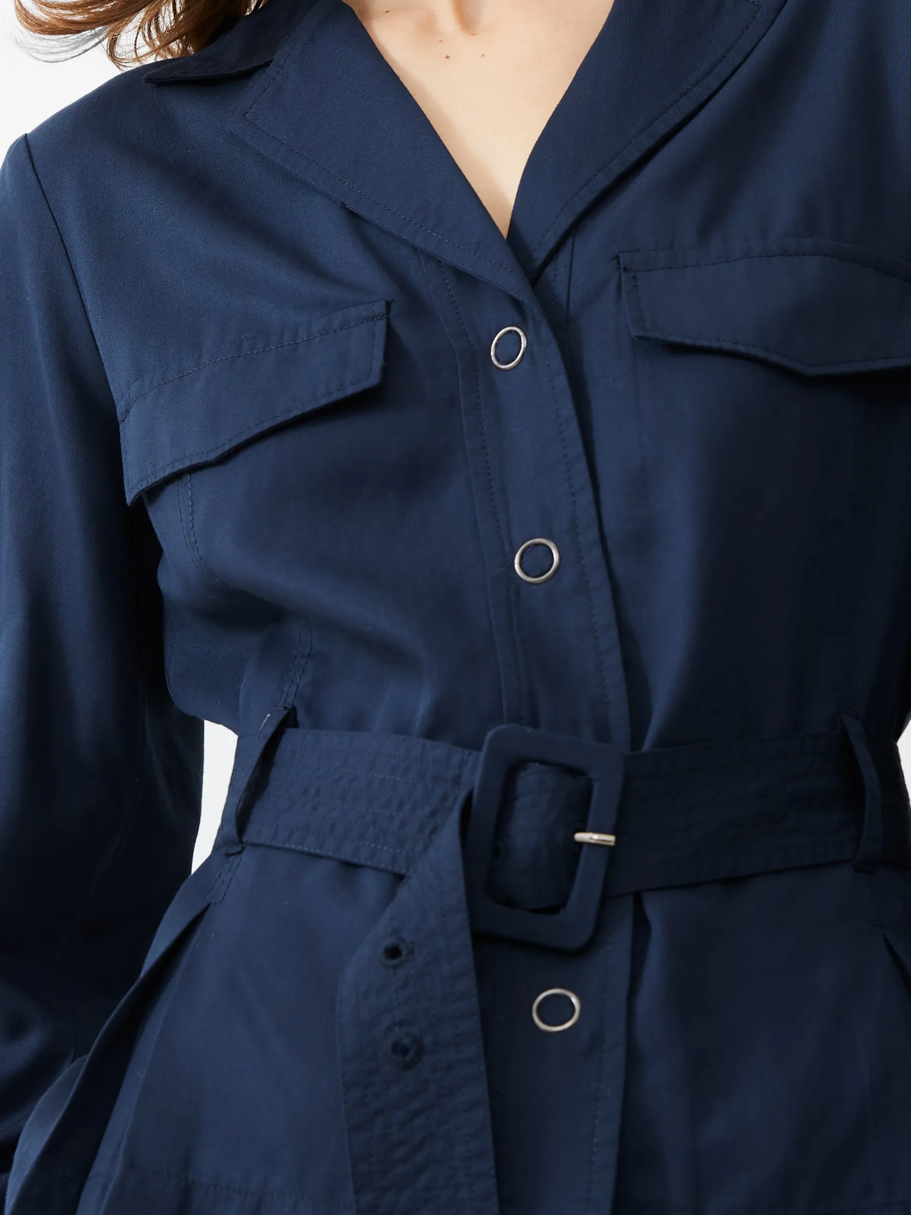 French Connection Co-Ords-Elkie Twill Belted Jacket