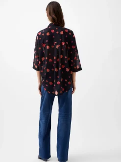 French Connection Tops|Shirts-Ella Rose Twist Front Shirt