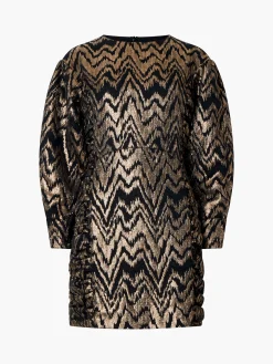 French Connection Dresses|Mini Dresses-Ellery Eco Jacquard Puff Sleeve Mini Dress