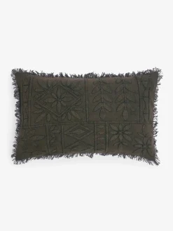 French Connection Cushions-Elmwood Tufted Olive Cushion