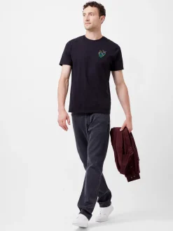 French Connection T-Shirts & Polo Shirts-Embroidered Dragonfly Organic Graphic T-Shirt