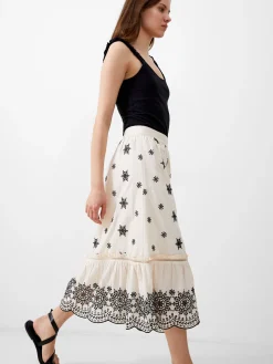 French Connection Co-Ords-Embroidered Felicity Midi Skirt