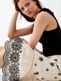 French Connection Co-Ords-Embroidered Felicity Midi Skirt