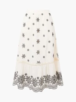 French Connection Co-Ords-Embroidered Felicity Midi Skirt