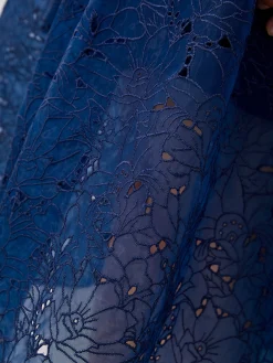 French Connection Party Dresses-Embroidered Lace Strappy Dress