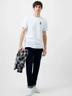 French Connection T-Shirts & Polo Shirts-Embroidered Shark Organic Graphic T-Shirt