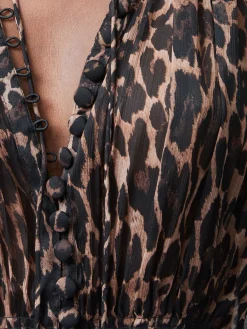 French Connection Tops|Jeans & A Nice Top-Emina Chiffon Print Long Sleeve Top