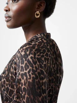 French Connection Tops|Jeans & A Nice Top-Emina Chiffon Print Long Sleeve Top