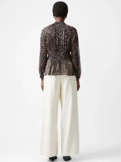 French Connection Tops|Jeans & A Nice Top-Emina Chiffon Print Long Sleeve Top