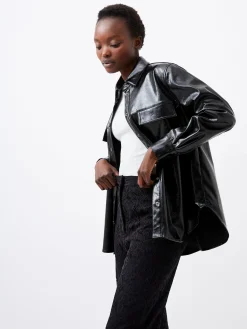 French Connection Tops|Shirts-Emmett PU Overshirt