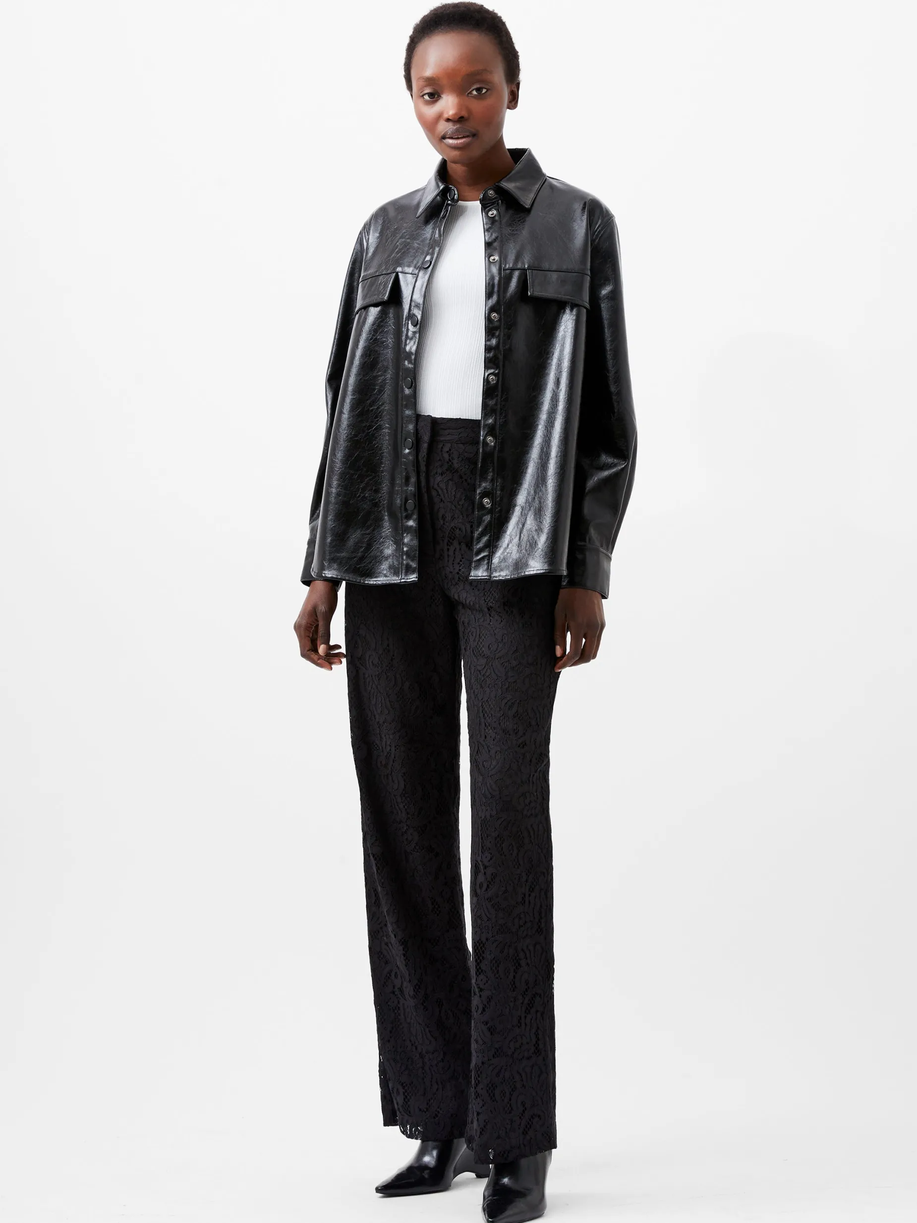 French Connection Tops|Shirts-Emmett PU Overshirt