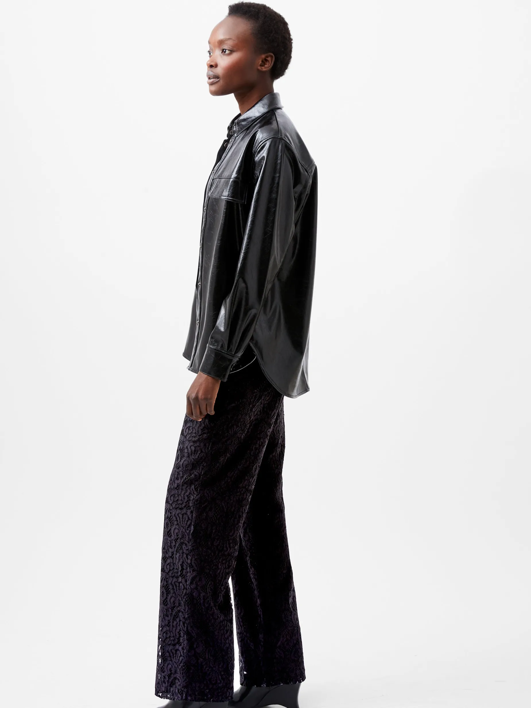 French Connection Tops|Shirts-Emmett PU Overshirt