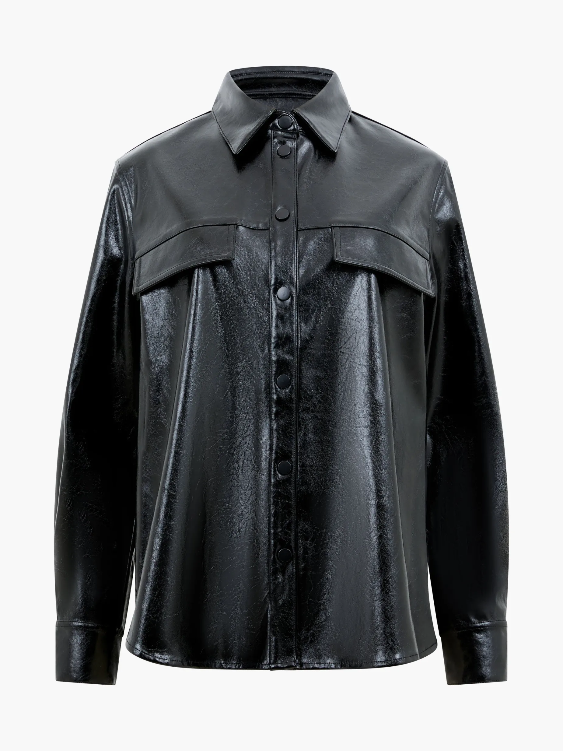 French Connection Tops|Shirts-Emmett PU Overshirt
