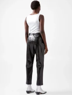 French Connection Trousers|Co-Ords-Emmett PU Tapered Trousers