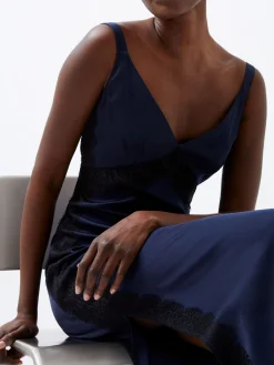 French Connection Party Dresses-Ennis Eco Satin Lace Dress