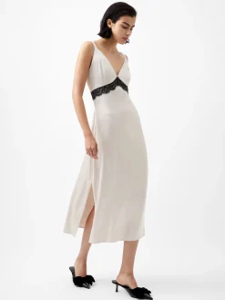 French Connection Party Dresses-Ennis Eco Satin Lace Dress