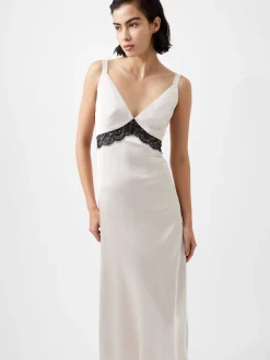 French Connection Party Dresses-Ennis Eco Satin Lace Dress