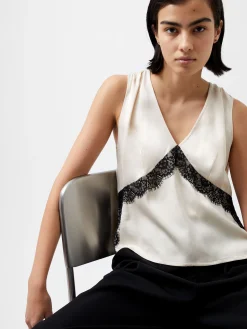 French Connection Jeans & A Nice Top-Ennis Eco Satin Lace Top