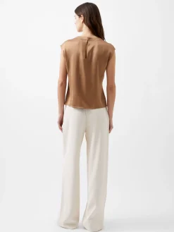 French Connection Tops|Jeans & A Nice Top-Ennis Eco Satin Neck Detail Top