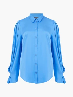 French Connection Jeans & A Nice Top-Ennis Eco Satin Sleeve Detail Shirt