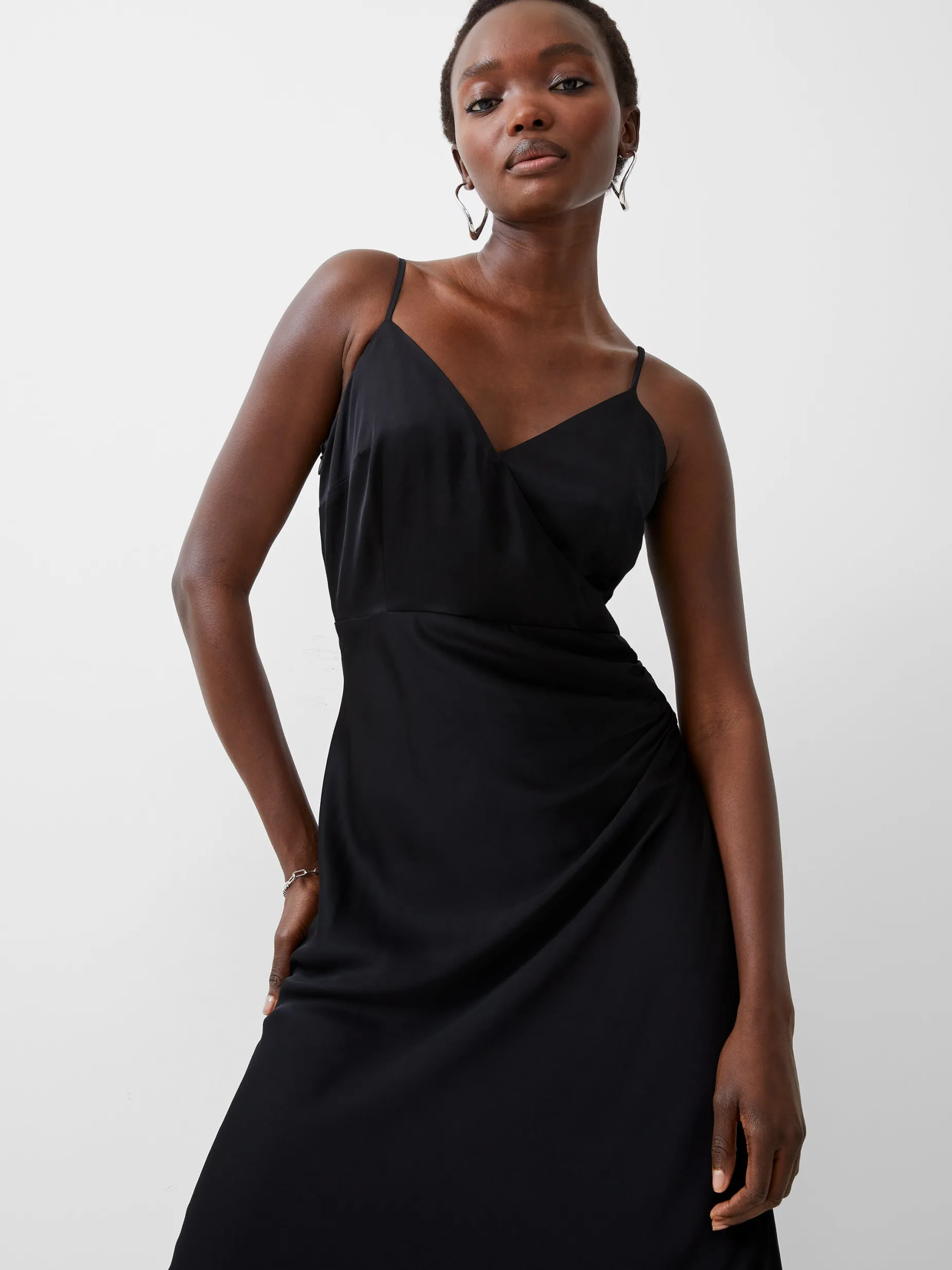 French Connection Party Dresses-Ennis Eco Satin Slip Midi Dress