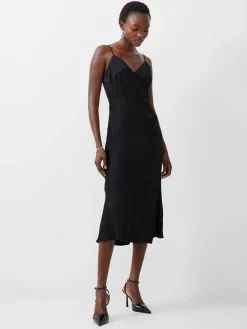 French Connection Party Dresses-Ennis Eco Satin Slip Midi Dress