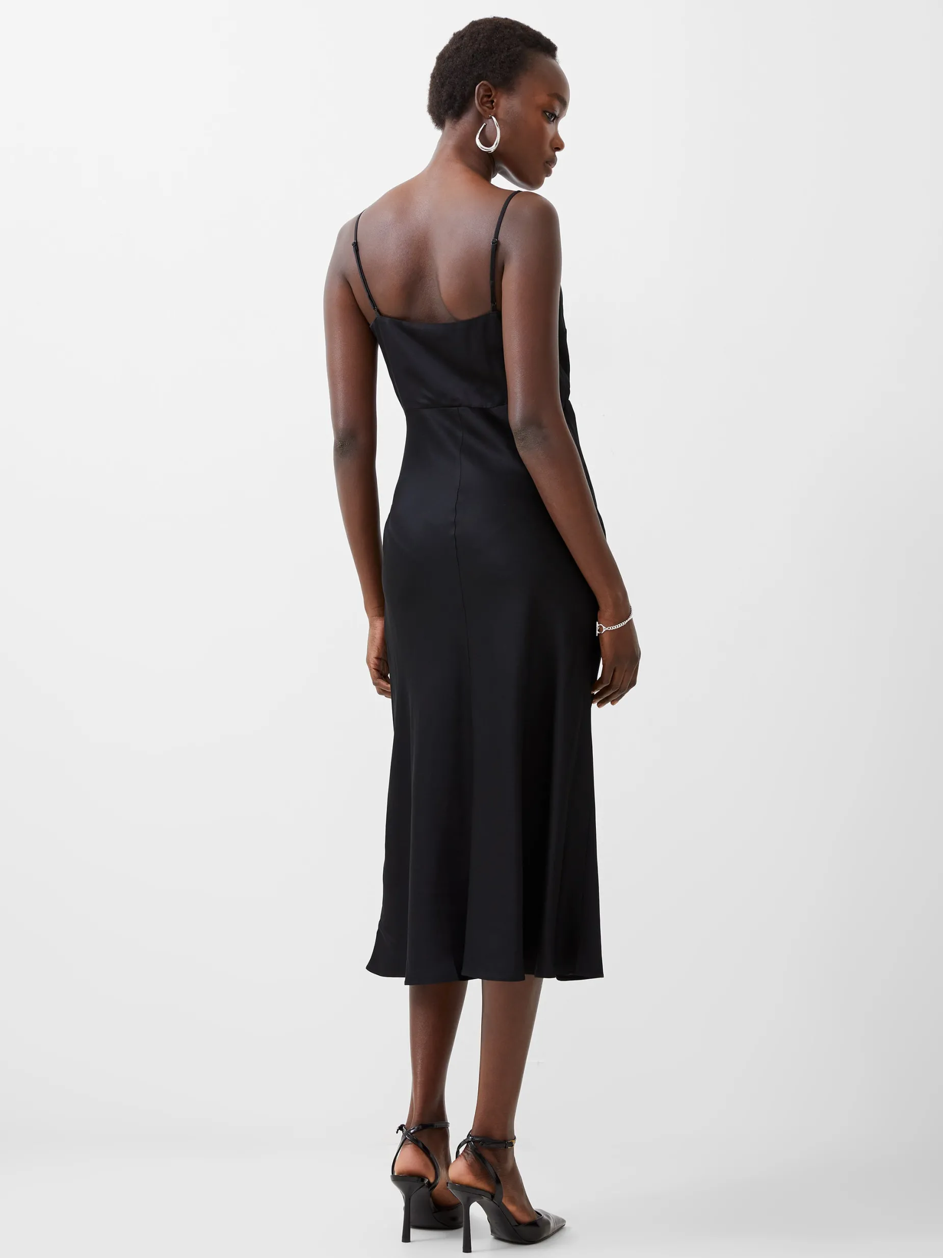 French Connection Party Dresses-Ennis Eco Satin Slip Midi Dress