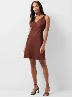 French Connection Party Dresses-Ennis Eco Satin Slip Mini Dress
