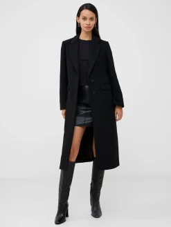 French Connection Coats & Jackets|Jeans & A Nice Top-Fawn Felt Single Breasted Coat