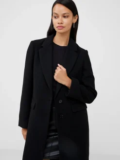 French Connection Coats & Jackets|Jeans & A Nice Top-Fawn Felt Single Breasted Coat