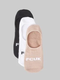 French Connection Underwear & Socks-FCUK 3 Pack Invisible Socks
