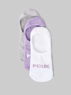 French Connection Underwear & Socks-FCUK 3 Pack Invisible Socks