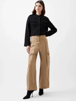 French Connection Coats & Jackets|Jeans & A Nice Top-Felice Tweed Military Jacket