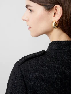 French Connection Coats & Jackets|Jeans & A Nice Top-Felice Tweed Military Jacket