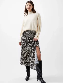 French Connection Skirts & Shorts|Skirts-Fern Arie Crepe Asymmetrical Skirt
