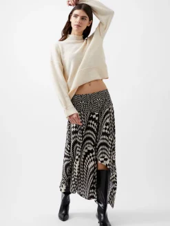 French Connection Skirts & Shorts|Skirts-Fern Arie Crepe Asymmetrical Skirt