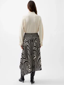 French Connection Skirts & Shorts|Skirts-Fern Arie Crepe Asymmetrical Skirt