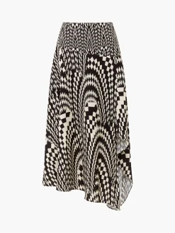 French Connection Skirts & Shorts|Skirts-Fern Arie Crepe Asymmetrical Skirt