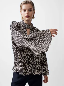 French Connection Tops|Jeans & A Nice Top-Fern Arie Pleated Ella Crepe Top