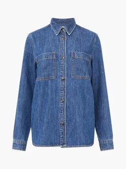 French Connection Tops|Shirts-Finley Denim Long Sleeve Shirt