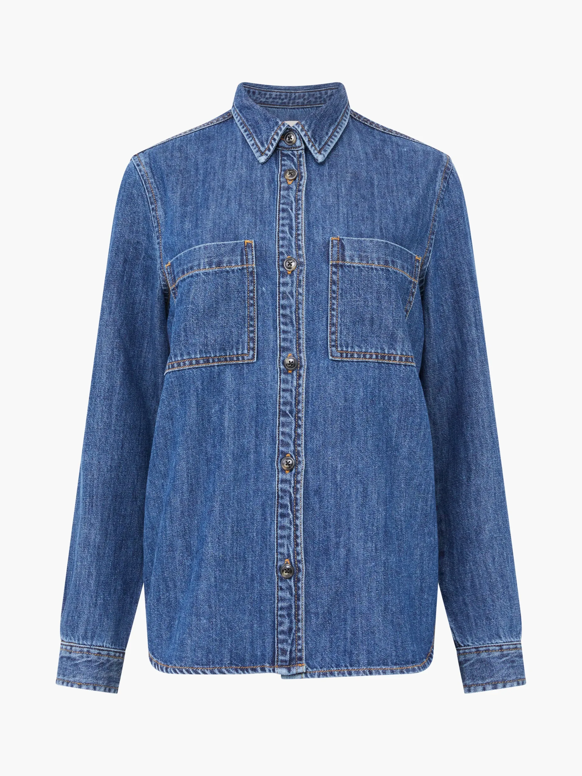 French Connection Tops|Shirts-Finley Denim Long Sleeve Shirt