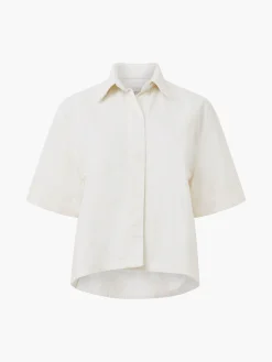 French Connection Tops|Shirts-Finley Denim Short Sleeve Shirt